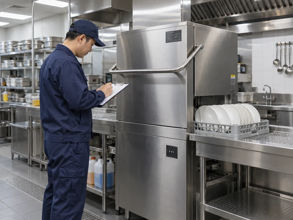 商用揭盖式洗碗机设备信息记录